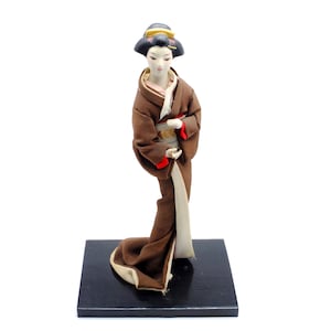 Vintage Porzellanpuppe, japanische Porzellanpuppe, japanische Figur, Gueisha Figur, Chikushi Puppe, Yanagi