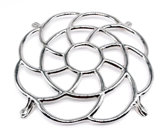 Vintage metal Trivet, Metal Pot Holder