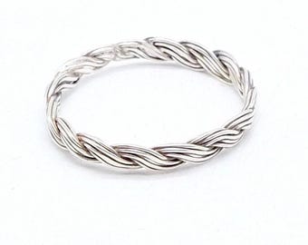 Vintage Sterling Silber Knoten Ring - Portugiese Silber