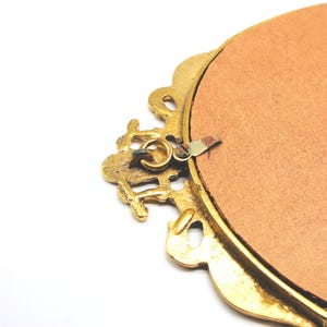 Vintage Brass Wall Mirror, Wall Mirror, Bedroom Mirror, Metal Mirror, Metal Wall Mirror, Oval Mirror, Entrance Mirror image 6