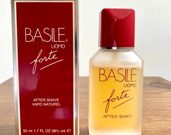 Après-rasage vintage Basile, après-rasage Uomo Forte, après-rasage vintage 50 ml