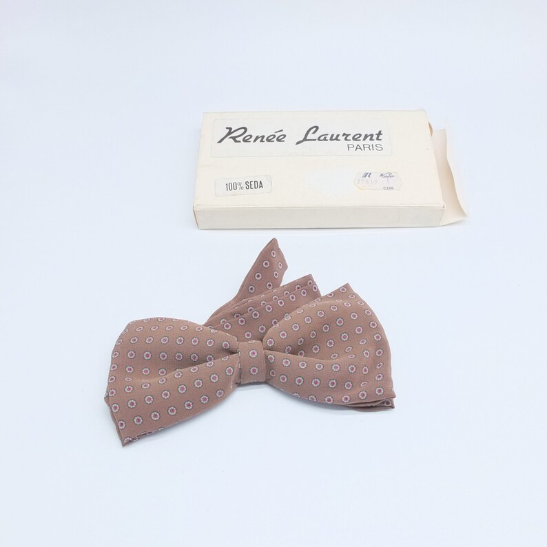 Vintage Silk Bow Tie, silk Bow image 2