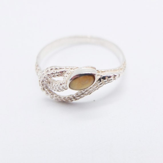 Vintage Sterling Silver Snake Ring,  vintage ster… - image 2