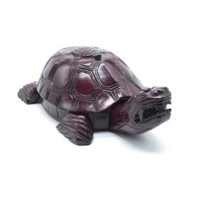 Vintage Wood Turtle box, Secret Box, Turtle Box, Turtle figurine, Turtle Sculpture, Vintage Turtle, Wood turtle
