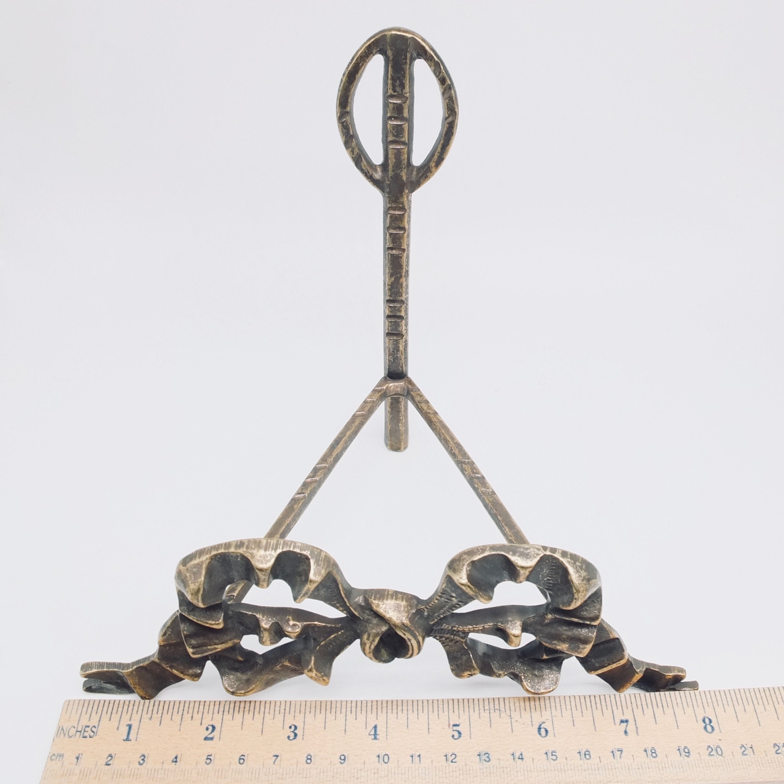 Vintage Brass Plate Holder Brass Dish Mount Display //// Etsy