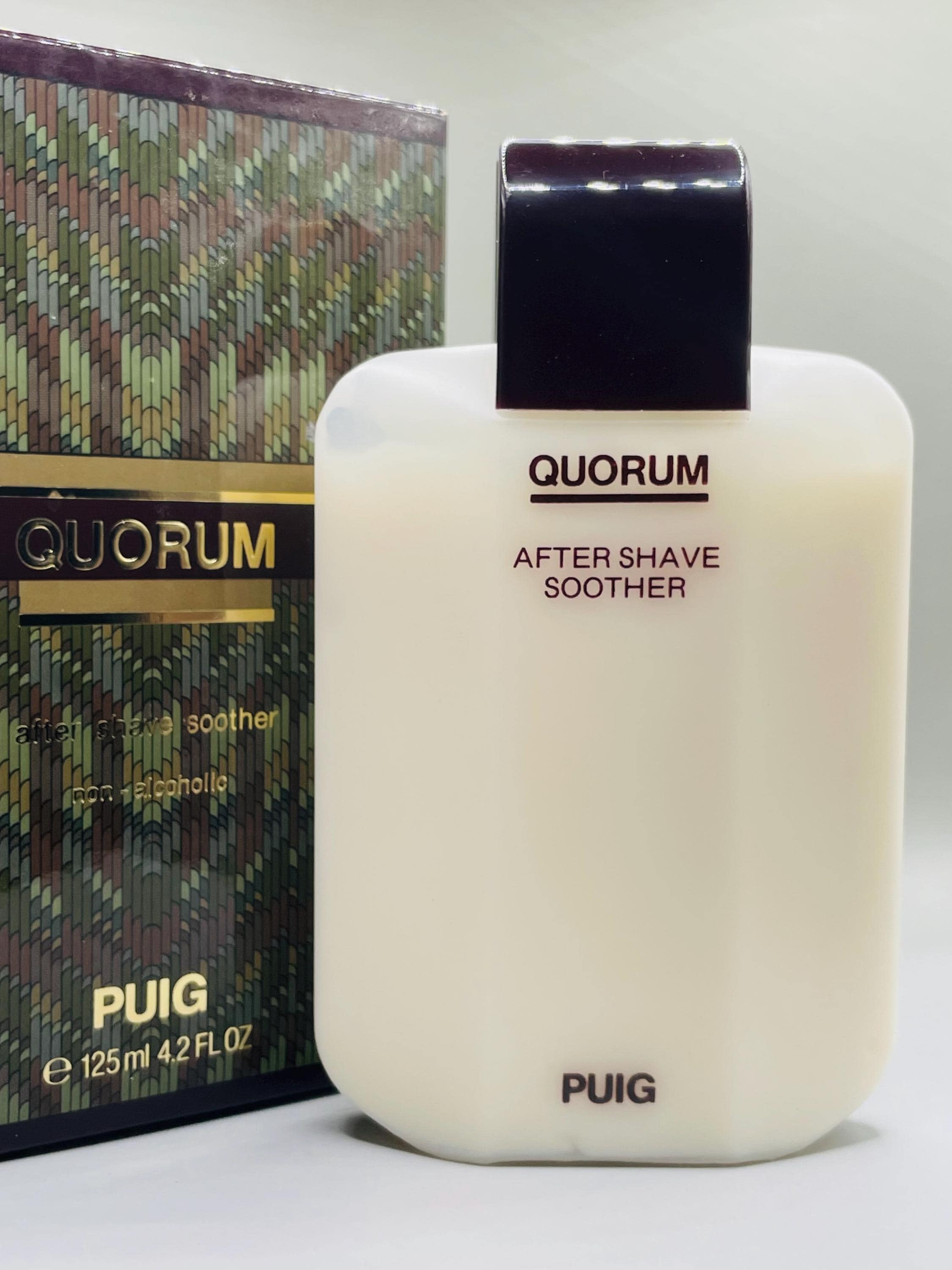Vintage Puig after shave balm, Quorum Aftershave balm, 125 ml, 4.2 Fl. oz