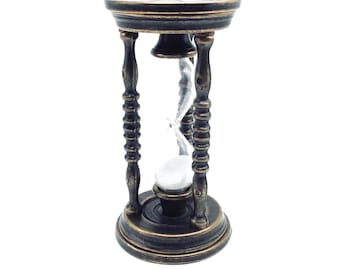 Vintage Solid Brass Sand Timer:  Office Décor