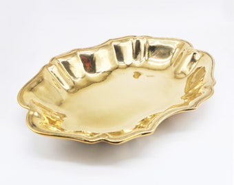 Vintage  Brass Fruit Bowl