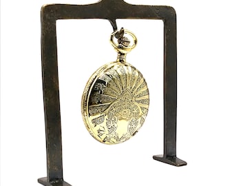 BRASS Pocket Watch Display, Pocket Watch Stand Holder, Hanger Brass, clock easel