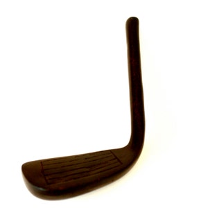 Vintage gold club paperweight, golf club gift, office décor