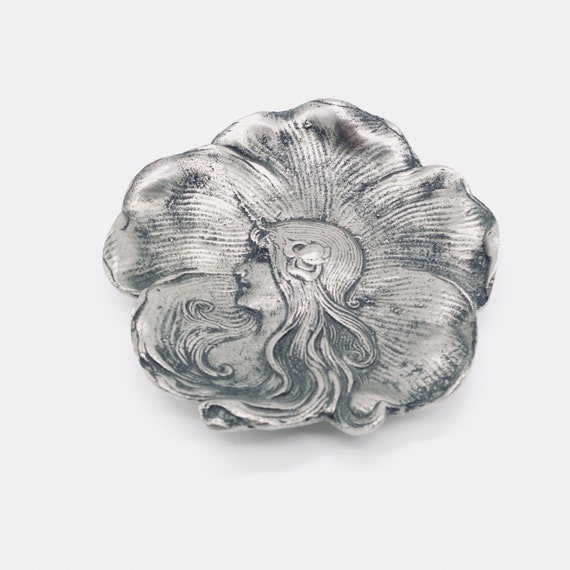 Vintage Dish ring Art Nouveau Style - image 3