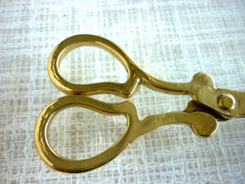 Vintage Scissors Brass candle snuffer metal candle snuffer Etsy