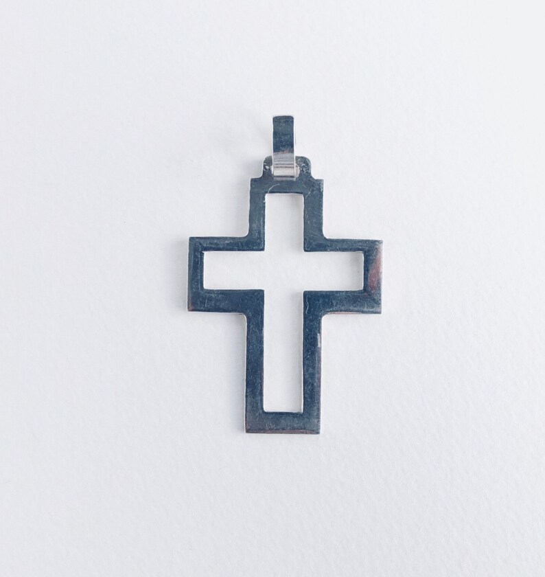 Big 925 Sterling Silver Crucifix Pendant