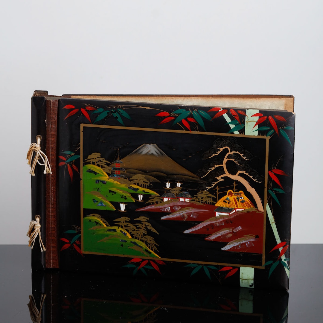 Vintage Japanese Lacquer Photo Album: Mother of Pearl Inlay - Etsy