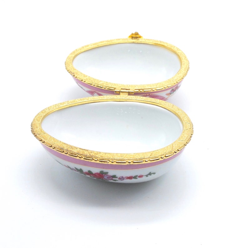 Vintage Egg Box Trinket Box Porcelain Egg Egg Box Etsy