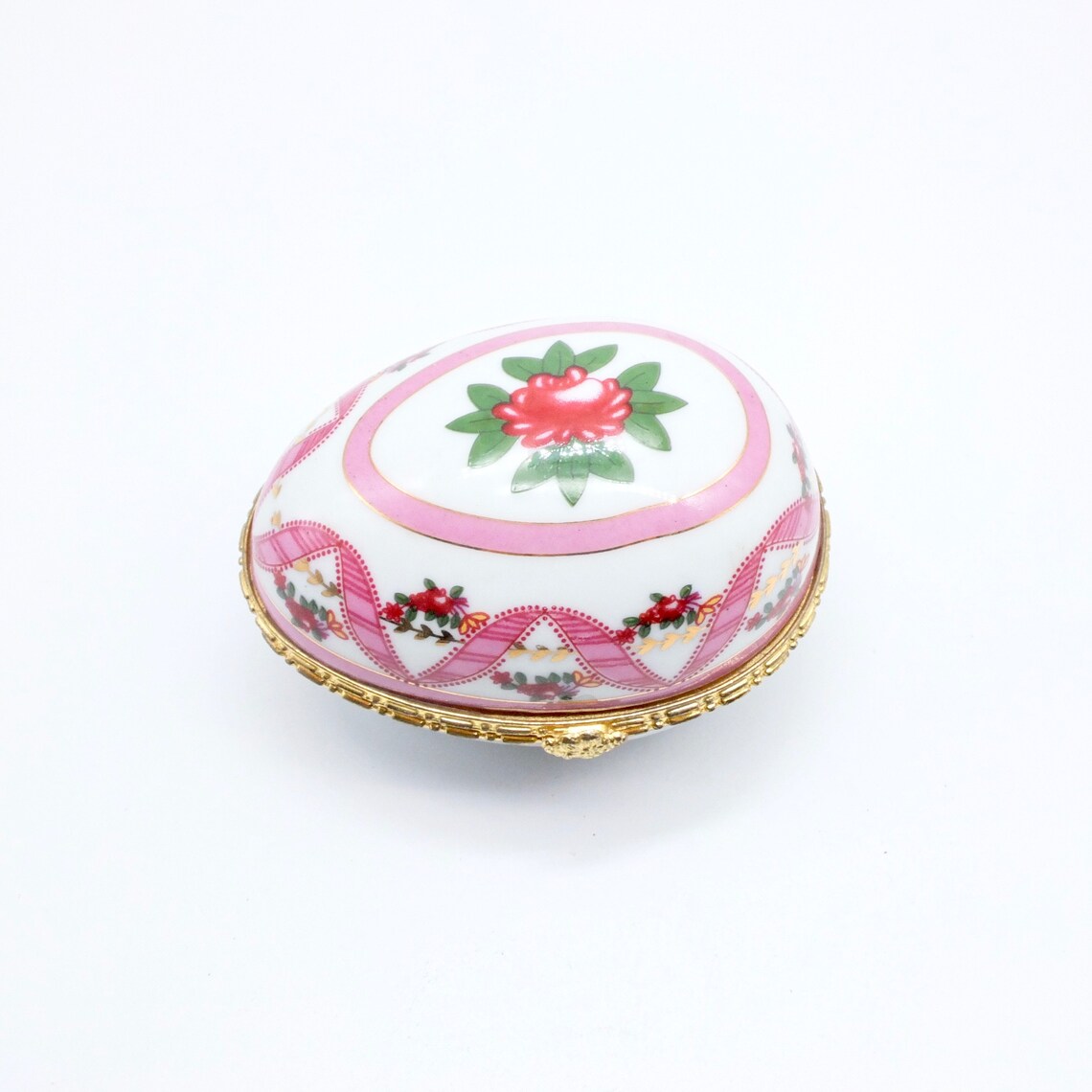 Vintage Egg Box Trinket Box Porcelain Egg Egg Box Etsy