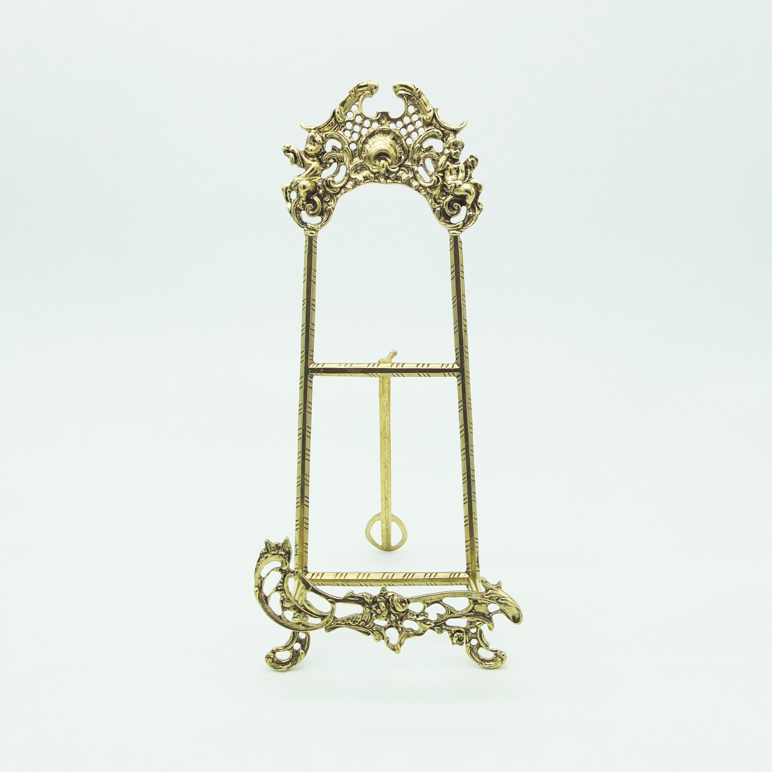 Vintage Plate Brass Stand plate holder /// Dish Stand /// Etsy