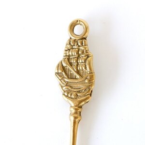 Vintage messing schoenlepel, nautische schoenlepel
