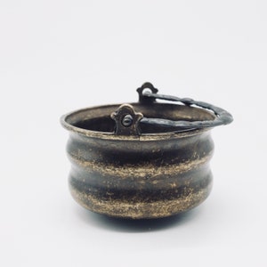 Vintage Brass Planter, Small Brass Bucket, Brass Bowl, Kitchen Décor, Matches Box