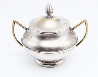 Antique Metal sugar Bowl