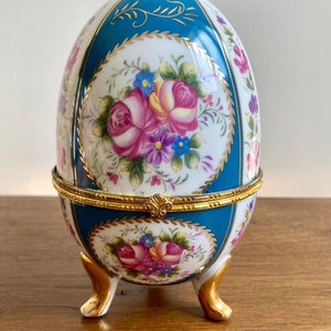 Vintage Eierschachtel, Schmuckschachtel, Porzellan Eierschachtel, Eierschachtel, Porzellan Ei