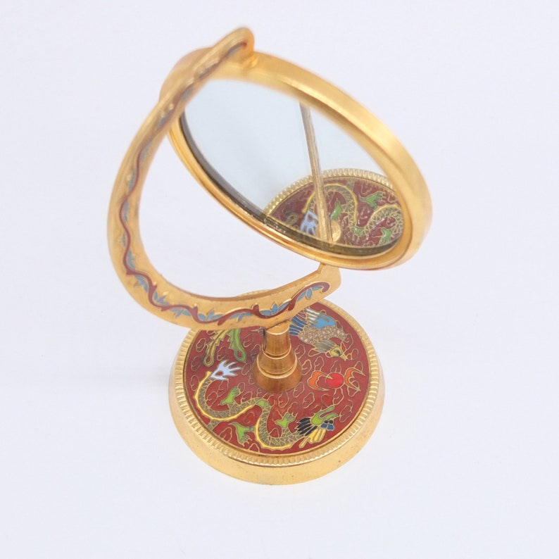 Vintage Cloisonné Mirror and Photo Frame Curious Piece rare Etsy