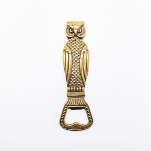 Vintage Brass Owl Brass Metal Bottle Opener, Vintage Bottle Opener, Beer Bottle Opener, Metal Bottle Opener