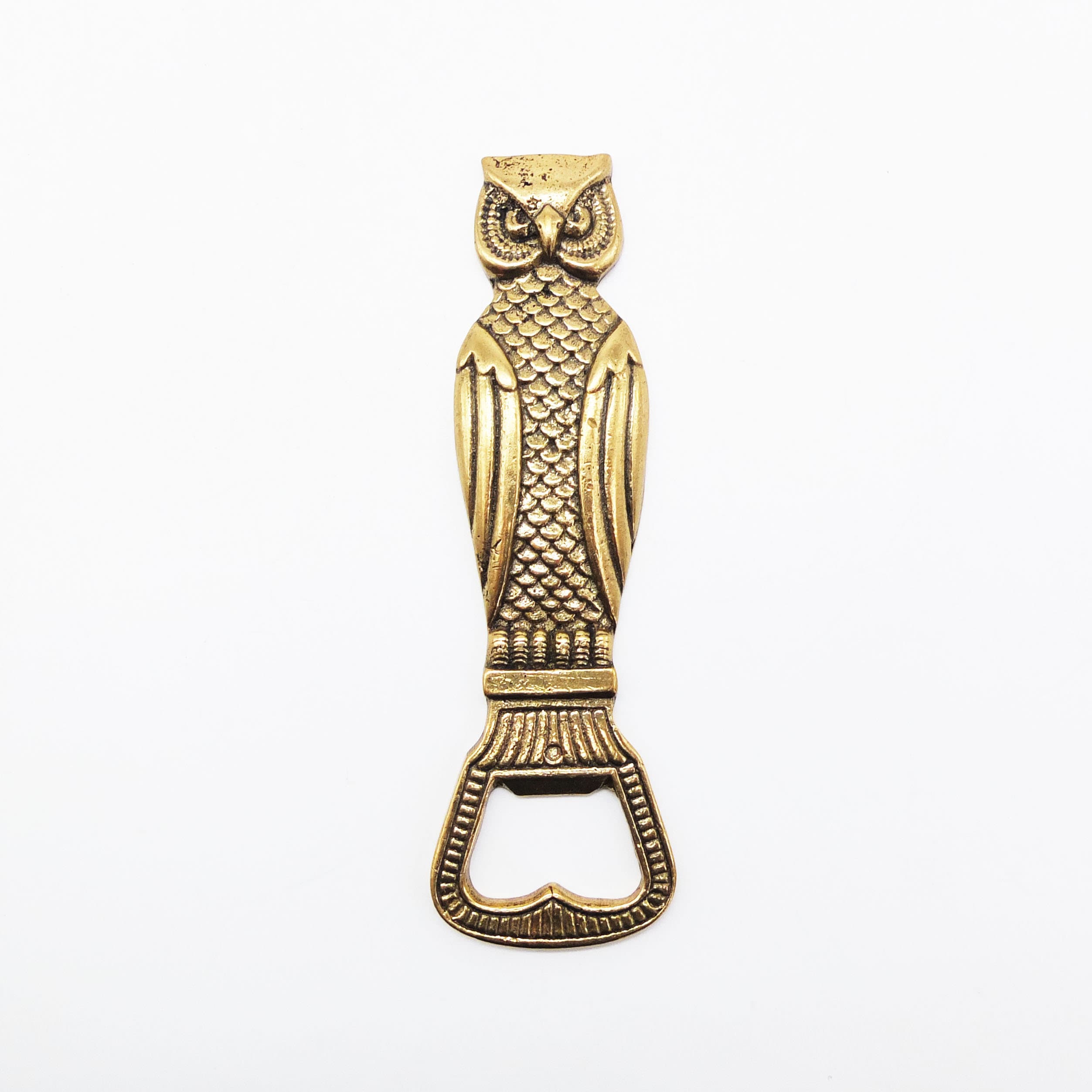 Vintage Brass Owl Brass Metal Bottle Opener, Vintage Bottle Opener, Beer Bottle Opener, Metal Bottle Opener