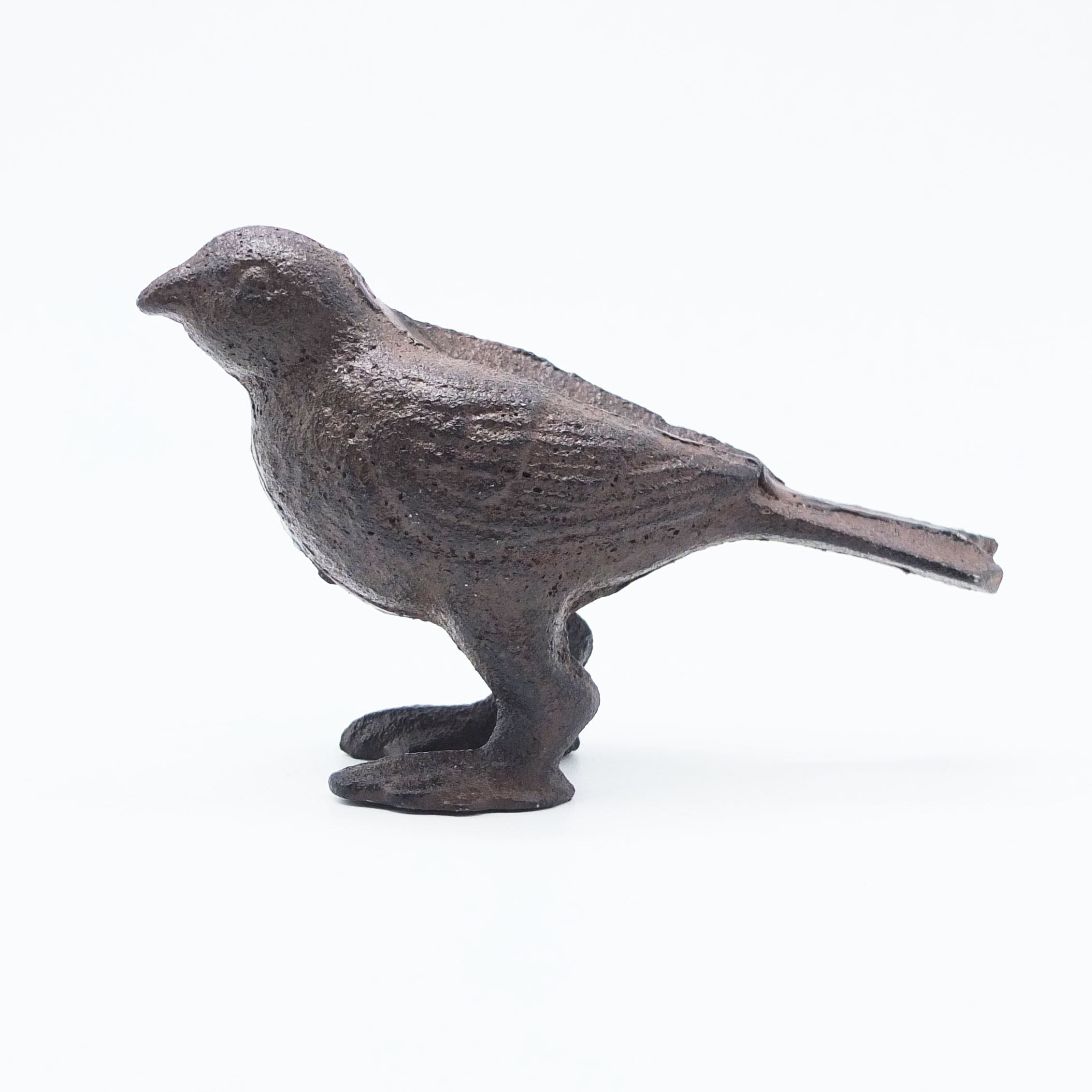 Vintage Iron Cast Bird, Bird Figurine, Metal Bird