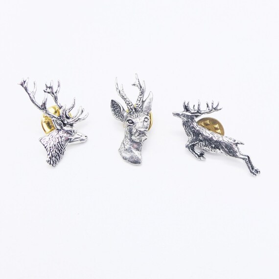 The Queens' Jewels Silver Buck Stags Head Deer Jeweled Glassware