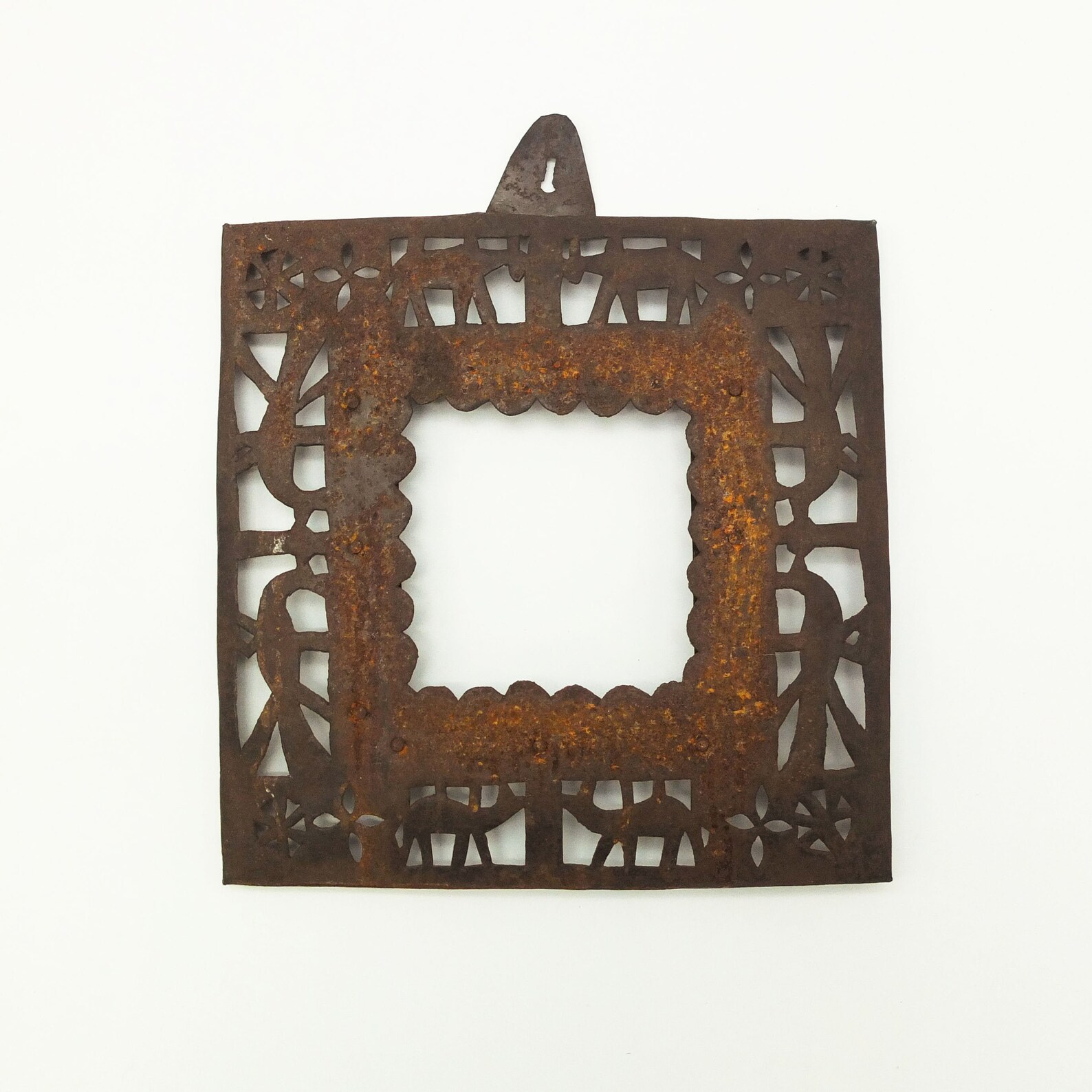 Vintage Iron Frame Handmade Iron Picture Frame Wall Picture Etsy