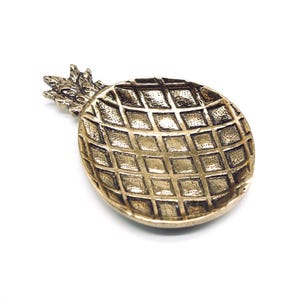 Vintage Brass Pineapple Ring Dish, Brass Pineapple
