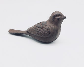 Vintage Elegant Iron Bird Doorstop, Metal Bird, Bird Figurine