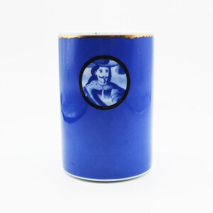 Vintage Porcelain Pencil Holder, Vista Alegre Portuguese vintage Porcelain, Office Décor, Portuguese Vintage Porcelain