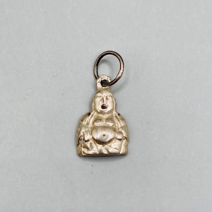 Vintage Sterling  Silver LUCKY Buddha Charm, Buddha Pendant, Buddha Charm, Buddha Silver Charm