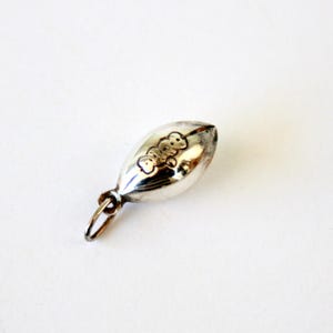 Pendentif ballon de football de rugby vintage en argent sterling, amateurs de rugby