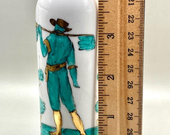 ヴィンテージ手描き磁器ボトル、小型装飾花瓶 - Etsy 日本