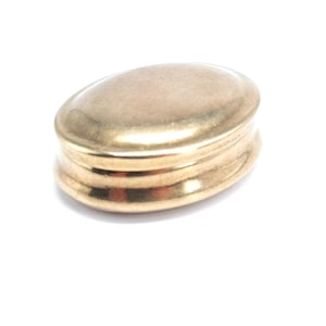 Vintage Brass Ring Box, Wedding Jewelry Holder