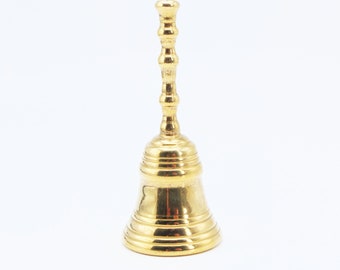 Vintage Brass Table Dinner Bell, room bell, vintage metal bell