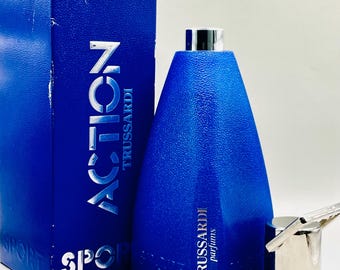 Vintage TRUSSARDI Eau Du Sport, Action Trussardi Perfume, 100 Ml