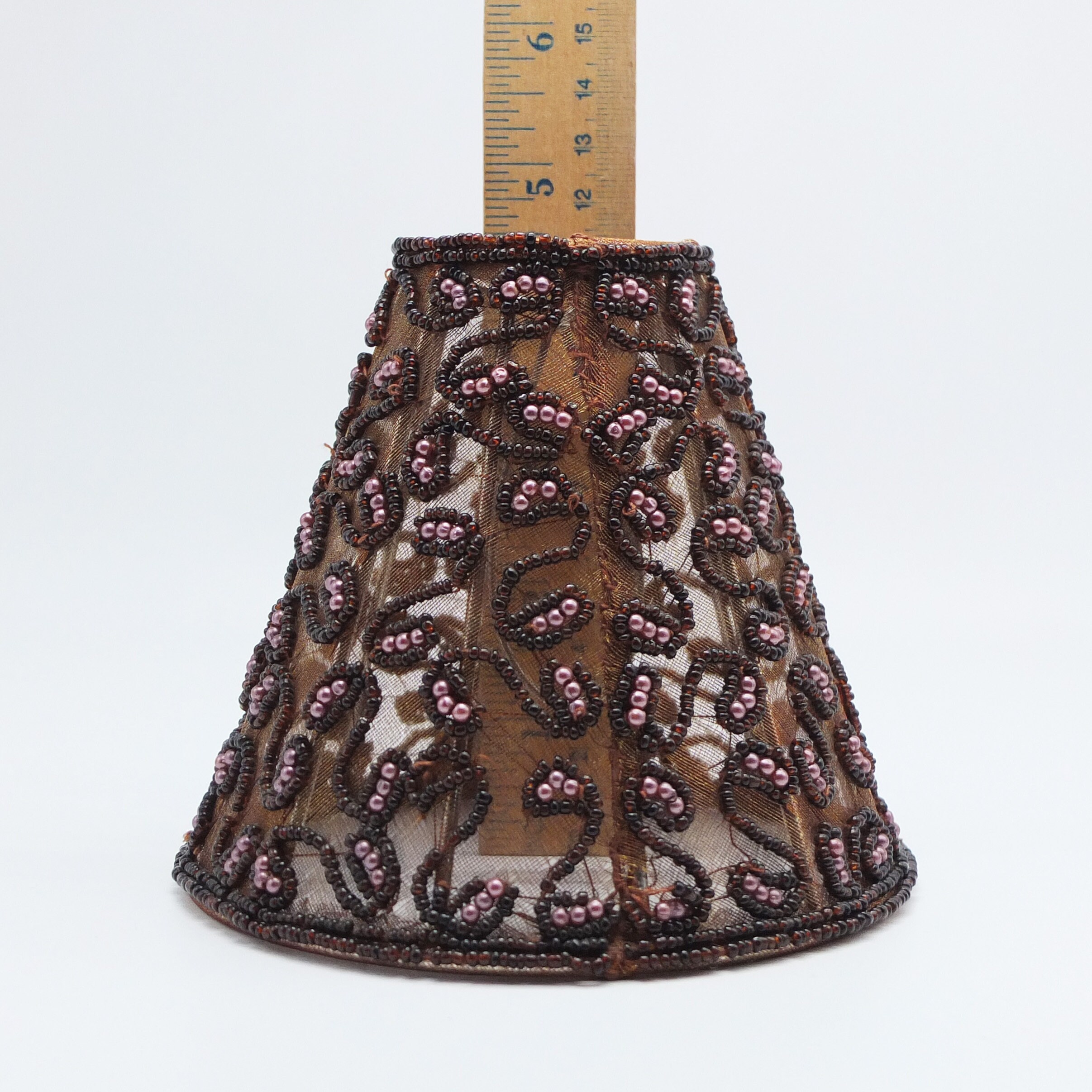 Vintage Handmade Beaded Lampshade Bedroom Lampshade Etsy Norway