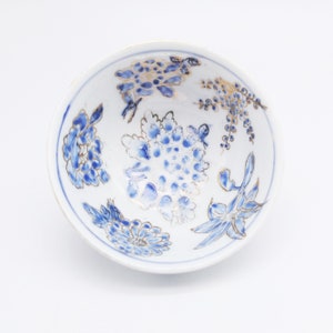 Vintage hand painted Porcelain Bowl,  Hand painted bone china bowl