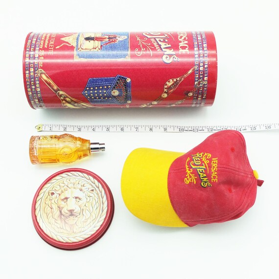 Vintage VERSACE Red Jeans Coffret, VERSACE Coffret - Etsy