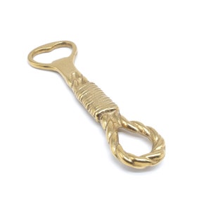 Vintage Nautical Rope Brass Bottle Opener