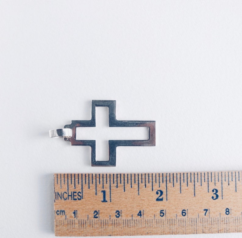 Big 925 Sterling Silver Crucifix Pendant