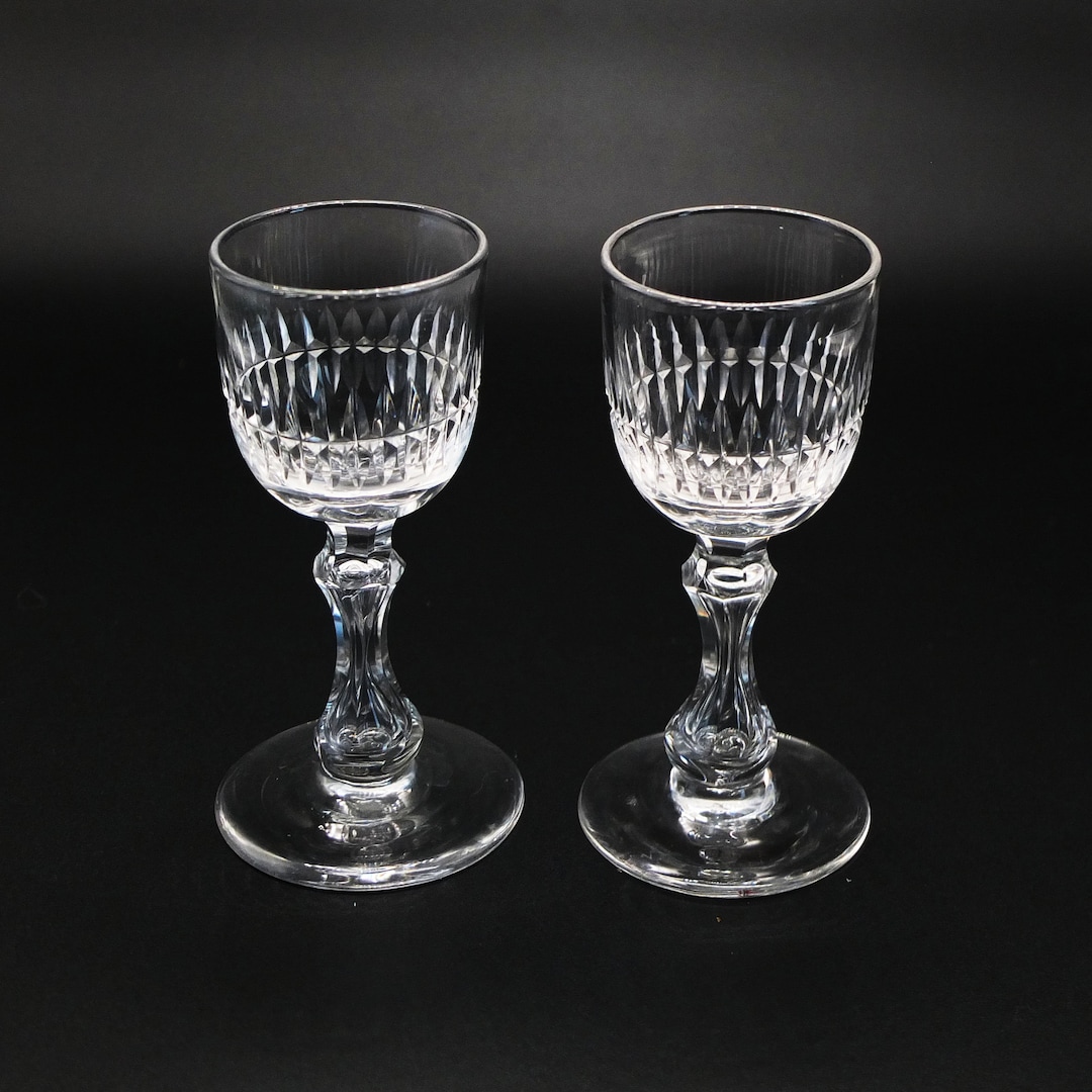 Antique Set of British Liquor Cup, British Glass - Etsy