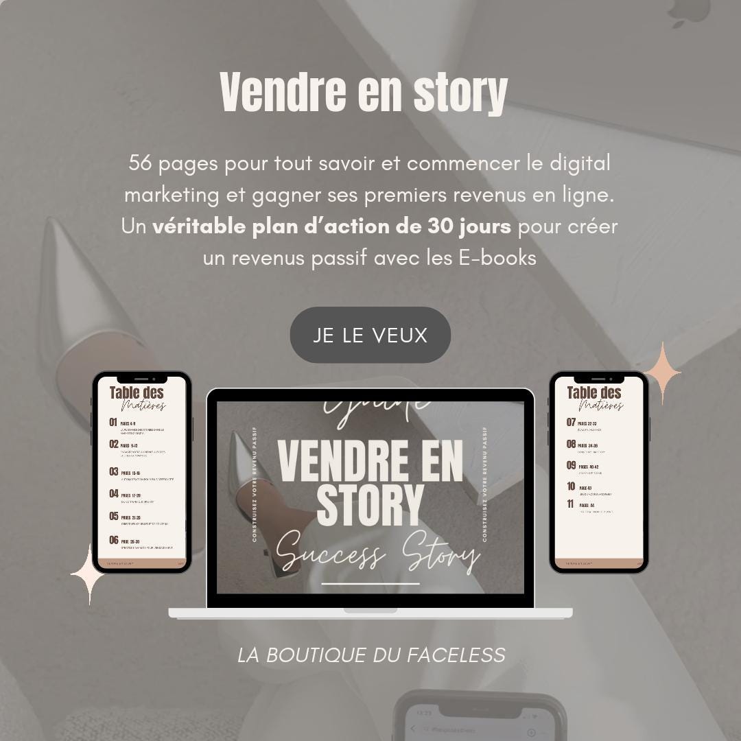 Sell in Story in French E-book With Master Resale Rights MRR PLR DFY - Etsy