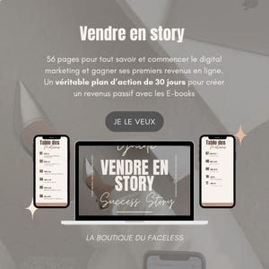 Sell in Story in French | e-book with Master Resale Rights MRR | PLR | DFY