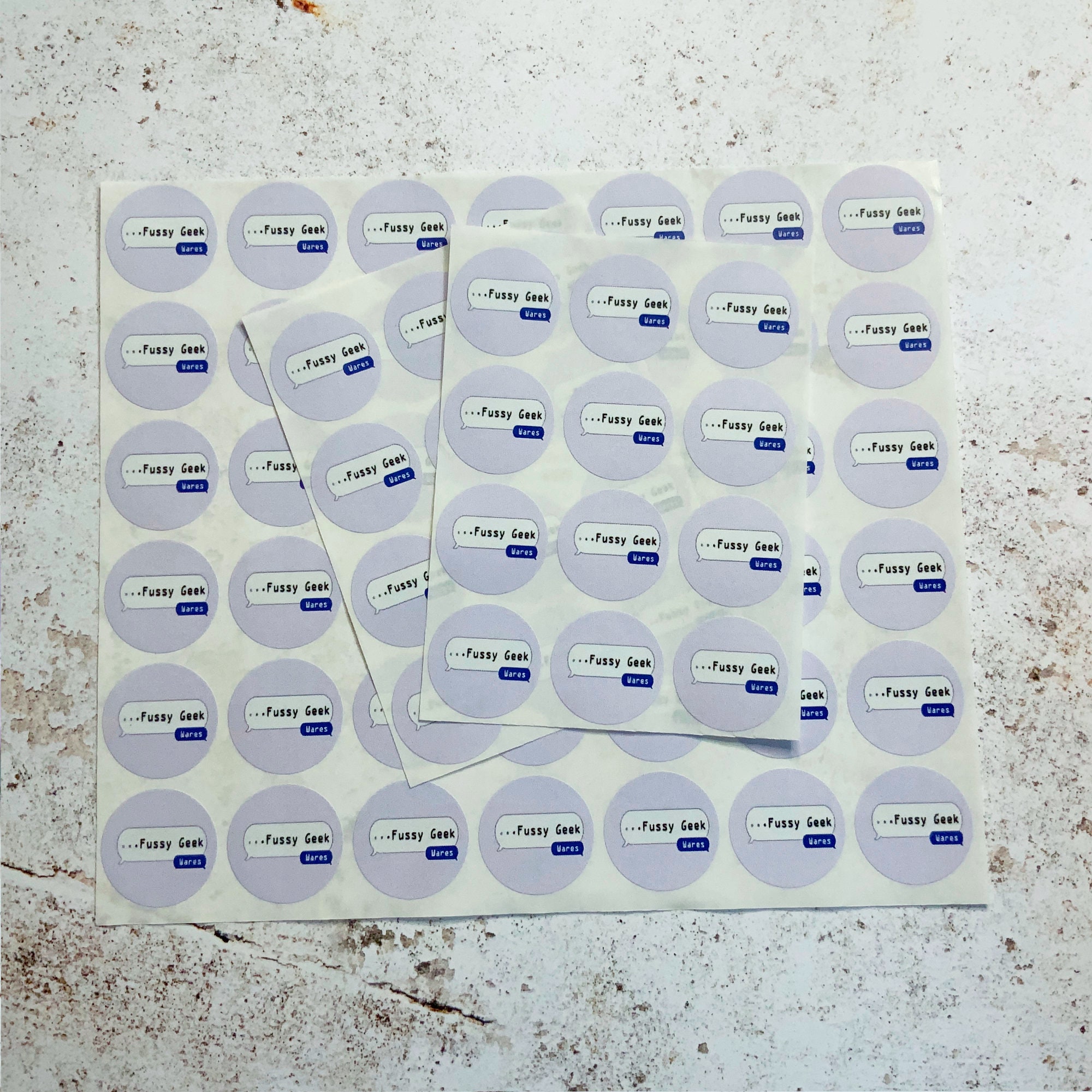 1 Inch Logo Stickers Custom Sticker Pack Shop Branding Etsy UK