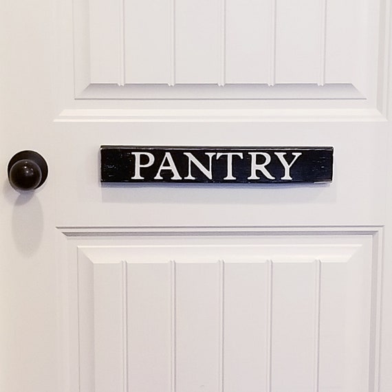 Pantry Sign Farmhouse Style Rustic Wood Vertical Or Horizontal Interior Door Sign